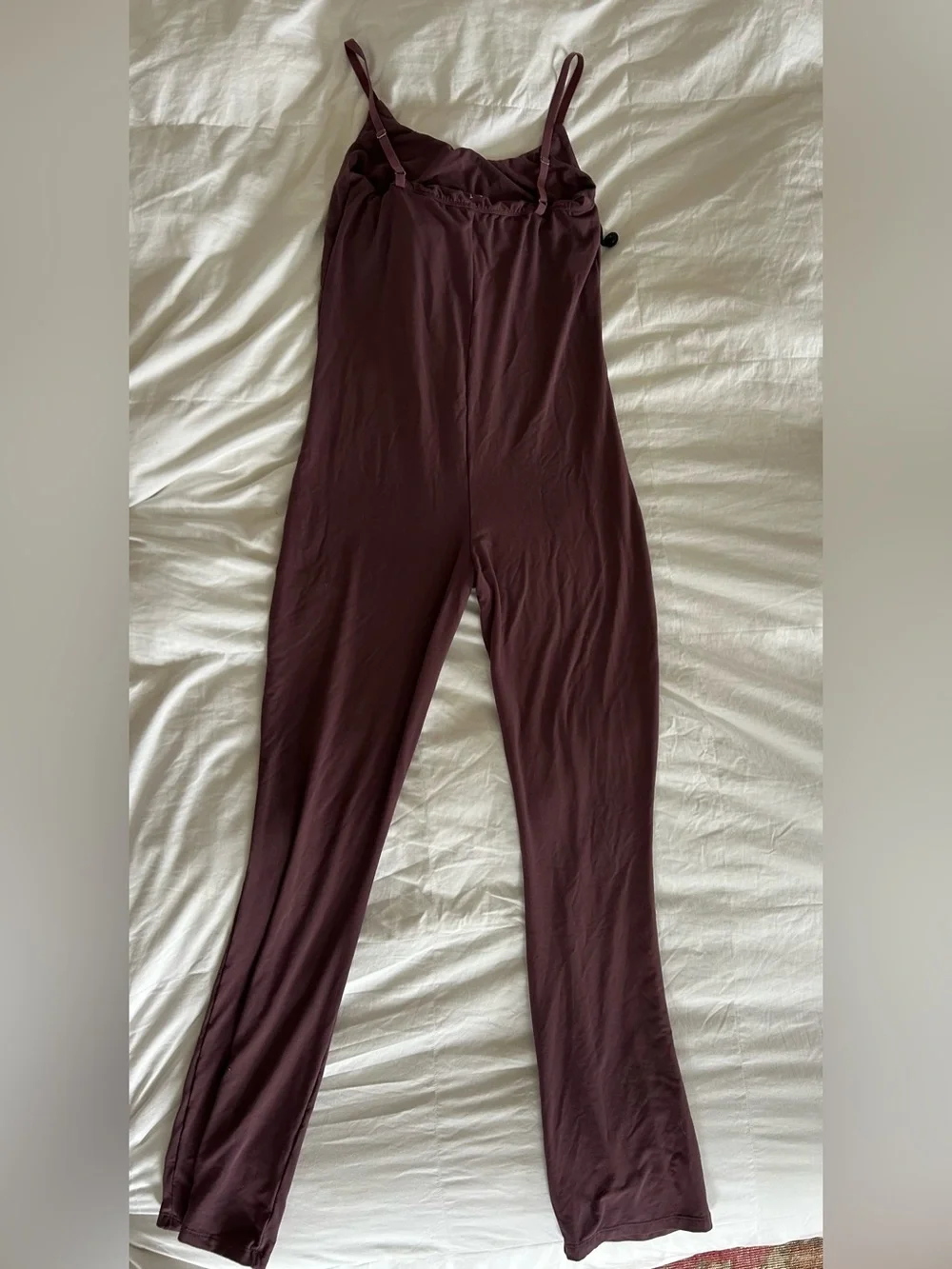 Hatch Plum Strapless Jumpsuit